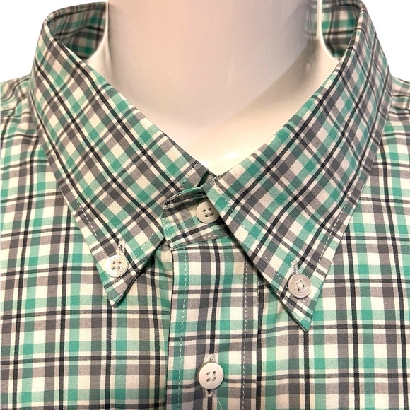 HEYBO Men's Green Plaid Shirt - Picture 1 of 10